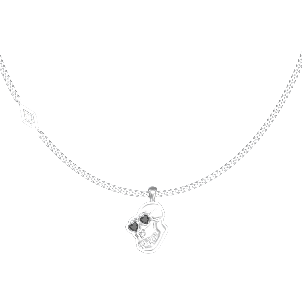APES IN LOVE NECKLACE ICONIC BLACK DIAMONDS