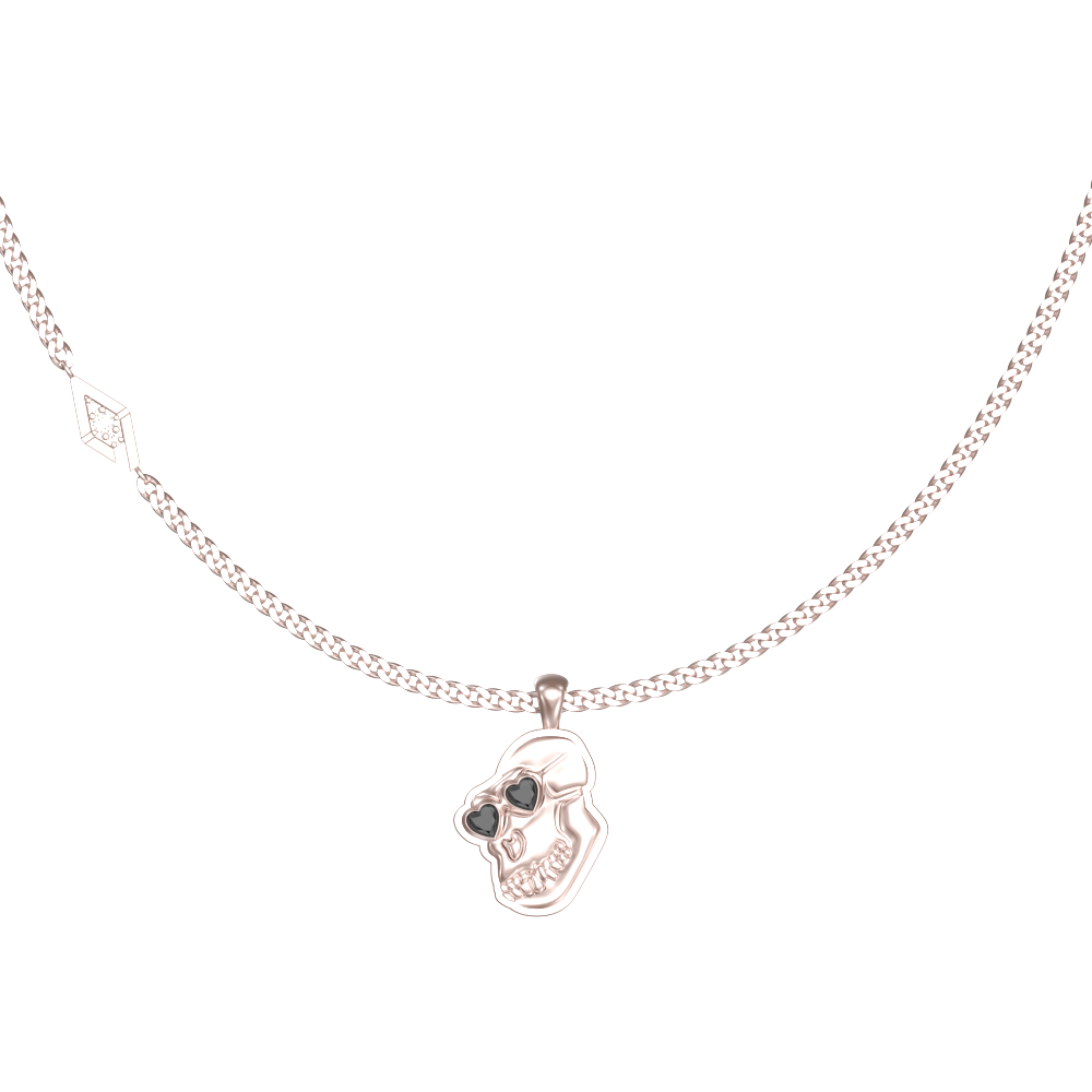 APES IN LOVE NECKLACE ICONIC BLACK DIAMONDS