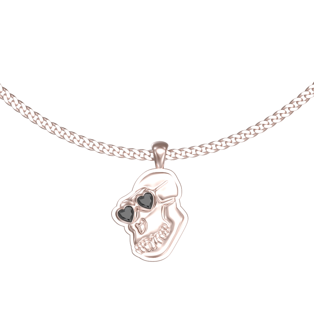 APES IN LOVE NECKLACE ICONIC BLACK DIAMONDS