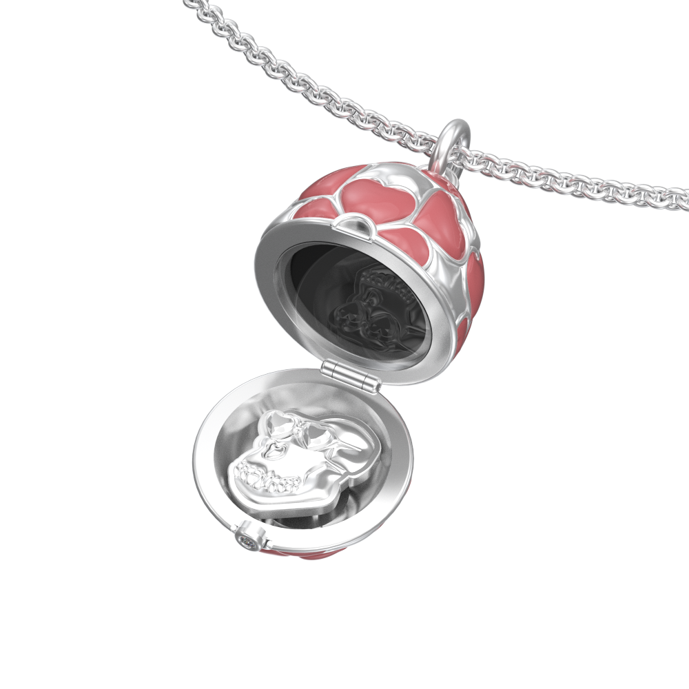 APES IN CAPSULE NECKLACE PINK DIAMOND