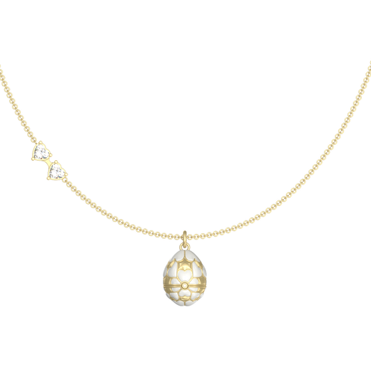 APES IN CAPSULE NECKLACE WHITE DIAMOND