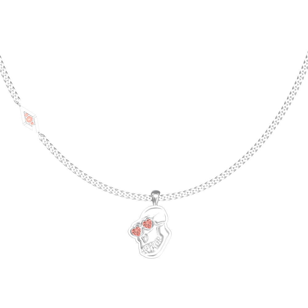 APES IN LOVE NECKLACE ICONIC PINK SAPPHIRE