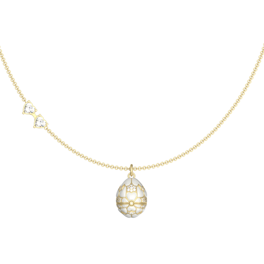 APES IN CAPSULE NECKLACE WHITE DIAMOND PAVE