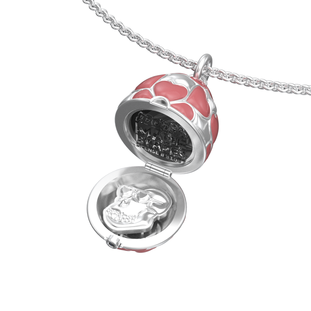 APES IN CAPSULE NECKLACE PINK