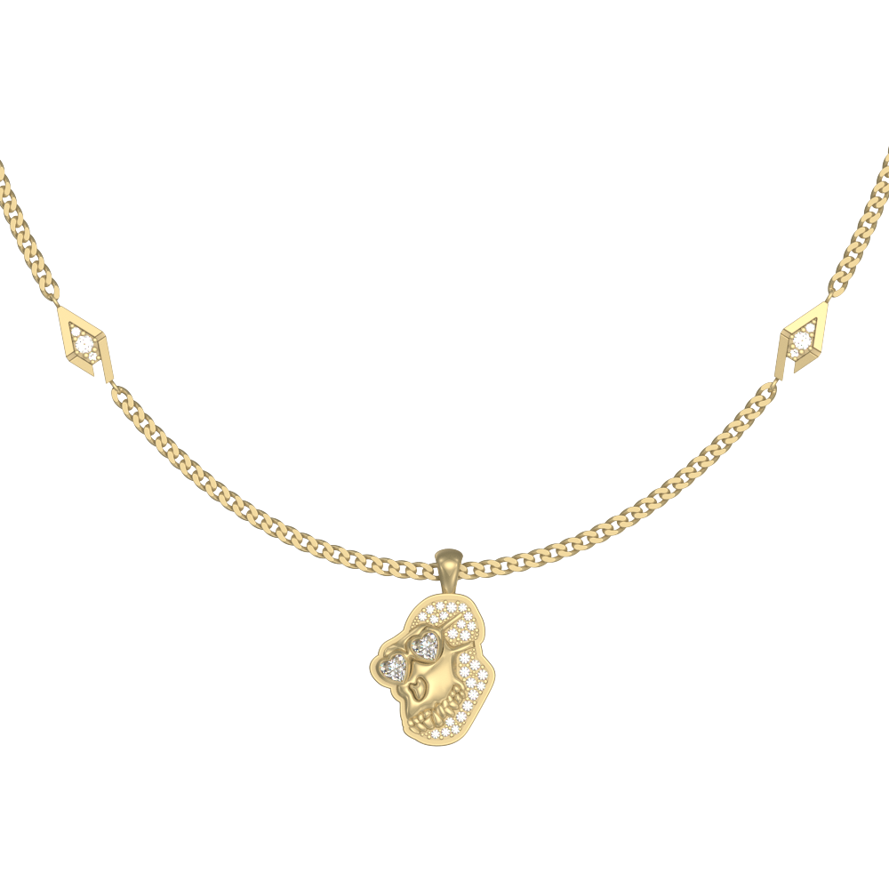 APES IN LOVE NECKLACE LUX