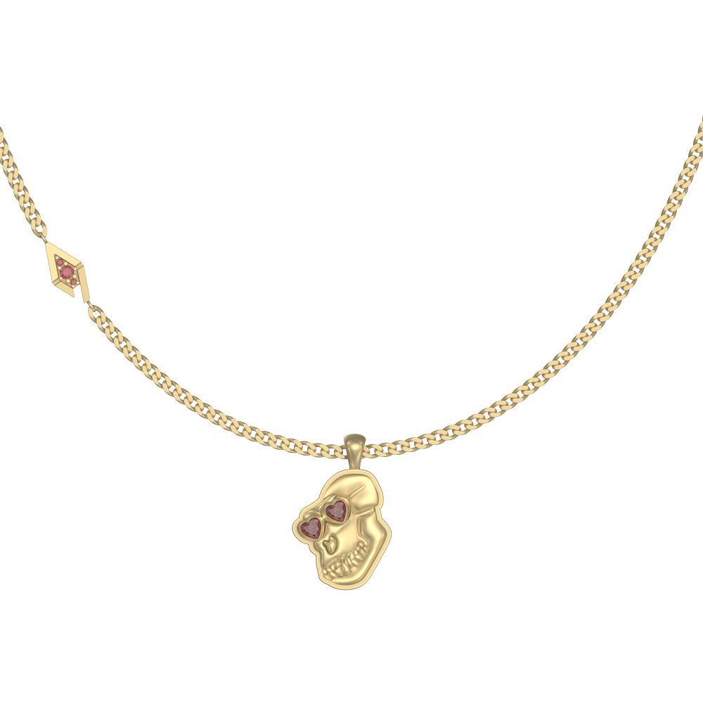 APES IN LOVE NECKLACE ICONIC RUBY