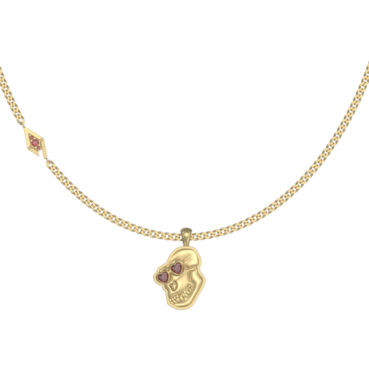 APES IN LOVE NECKLACE ICONIC RUBY