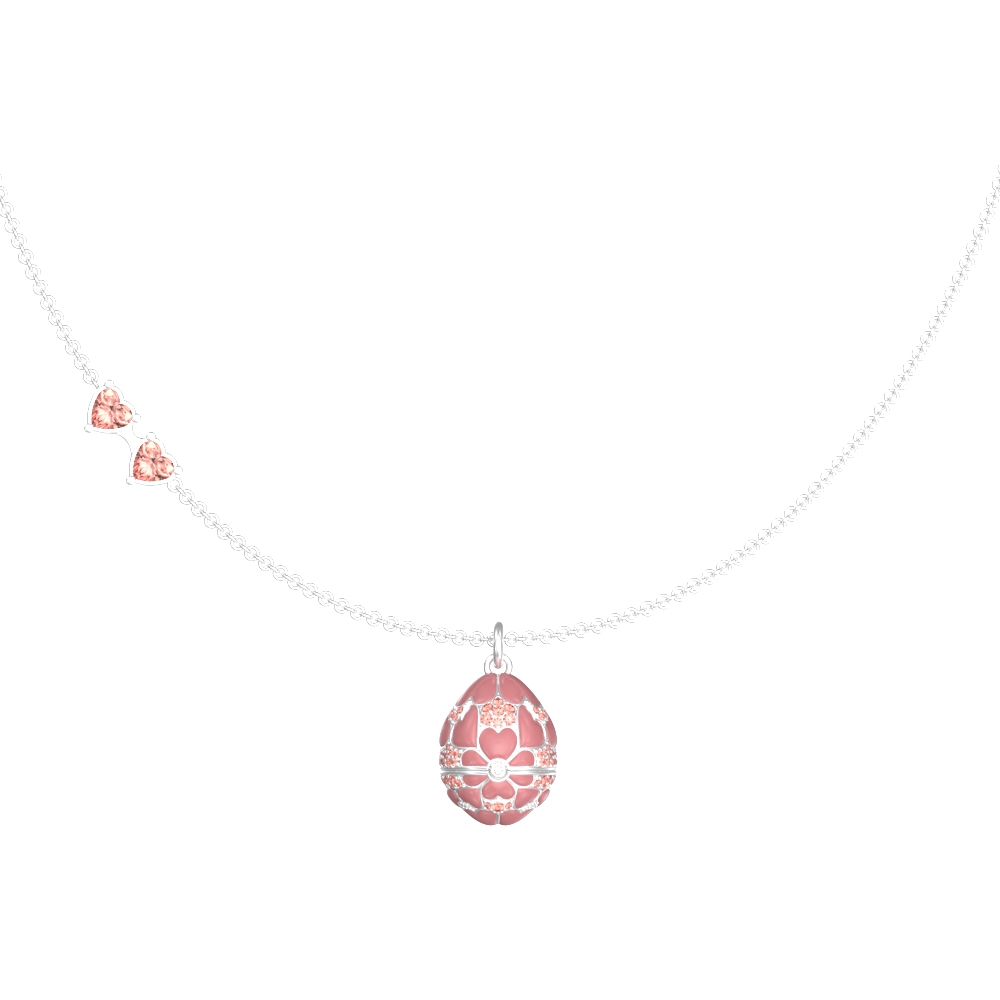 APES IN CAPSULE NECKLACE PINK PINK SAPPHIRE