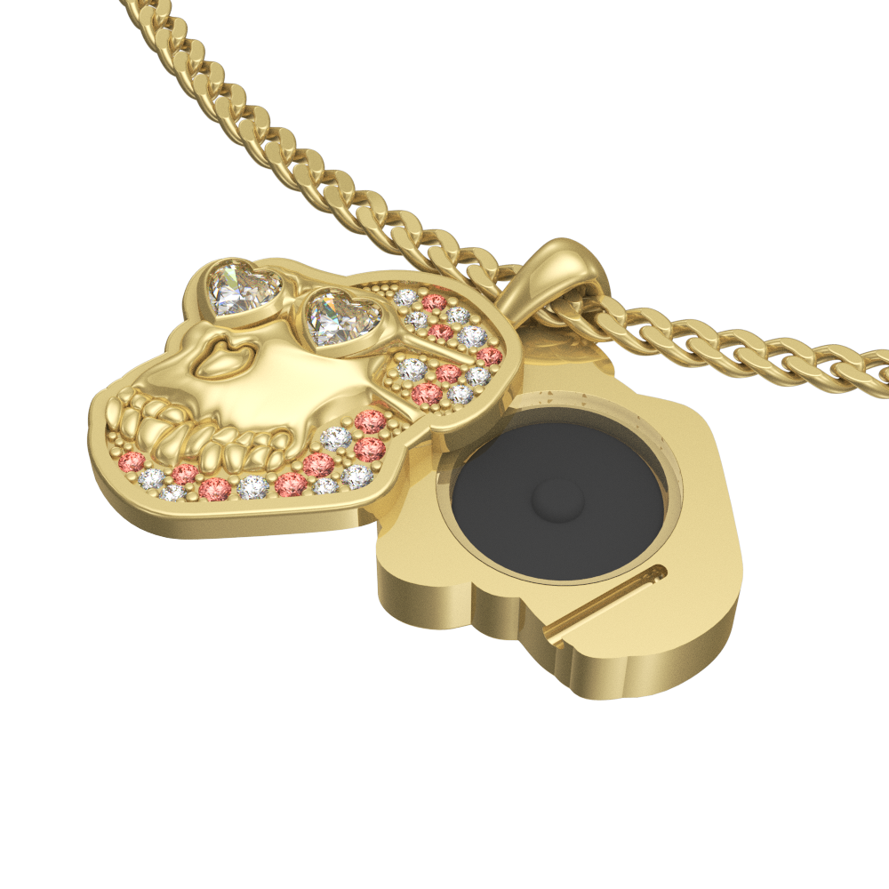 APES IN LOVE NECKLACE LUX