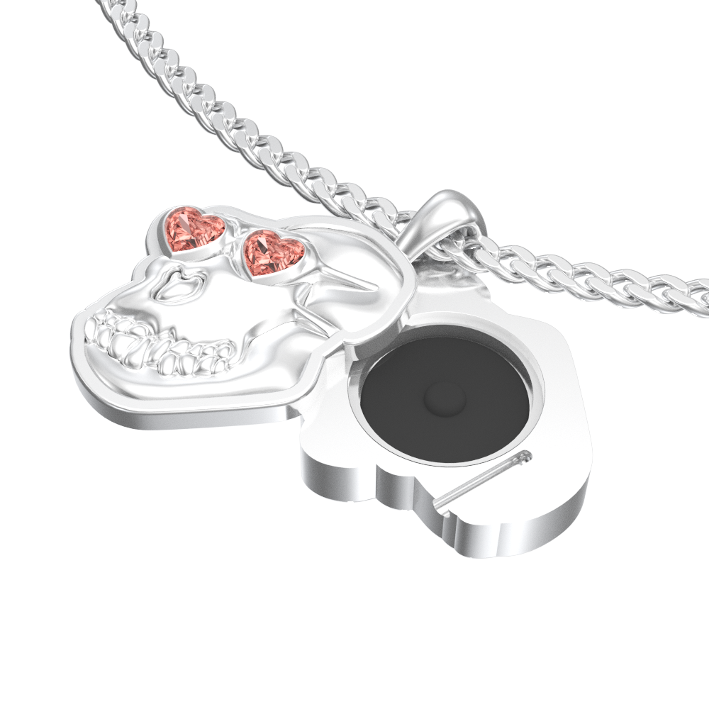 APES IN LOVE NECKLACE ICONIC PINK SAPPHIRE