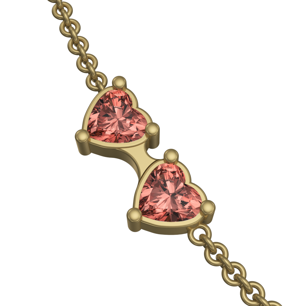 APES IN CAPSULE NECKLACE PINK PINK SAPPHIRE