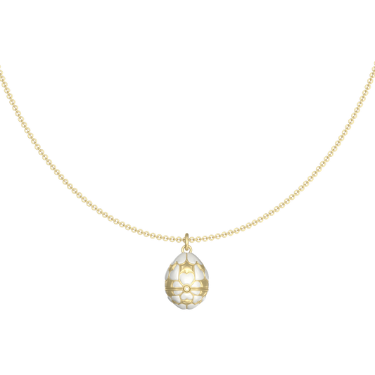 APES IN CAPSULE NECKLACE WHITE