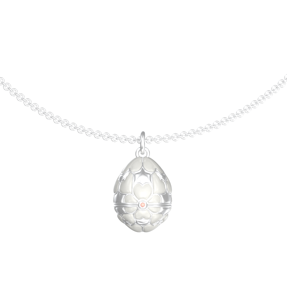 APES IN CAPSULE NECKLACE WHITE DIAMOND