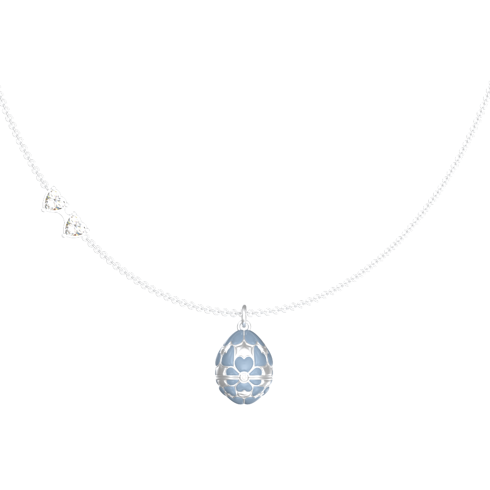 APES IN CAPSULE NECKLACE BLUE DIAMOND