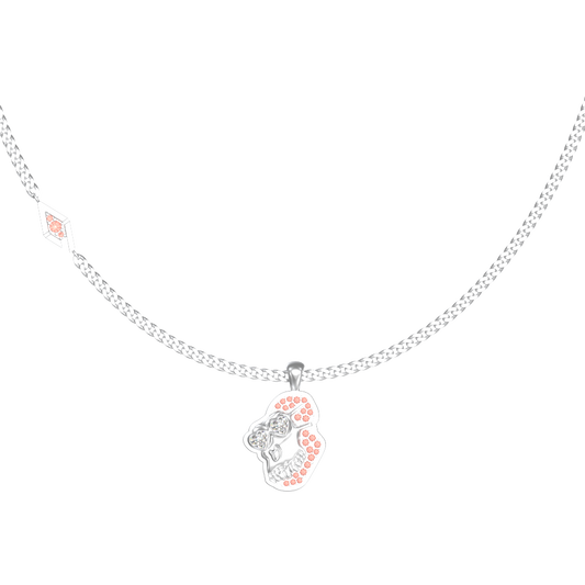 APES IN LOVE NECKLACE ICONIC PAVE