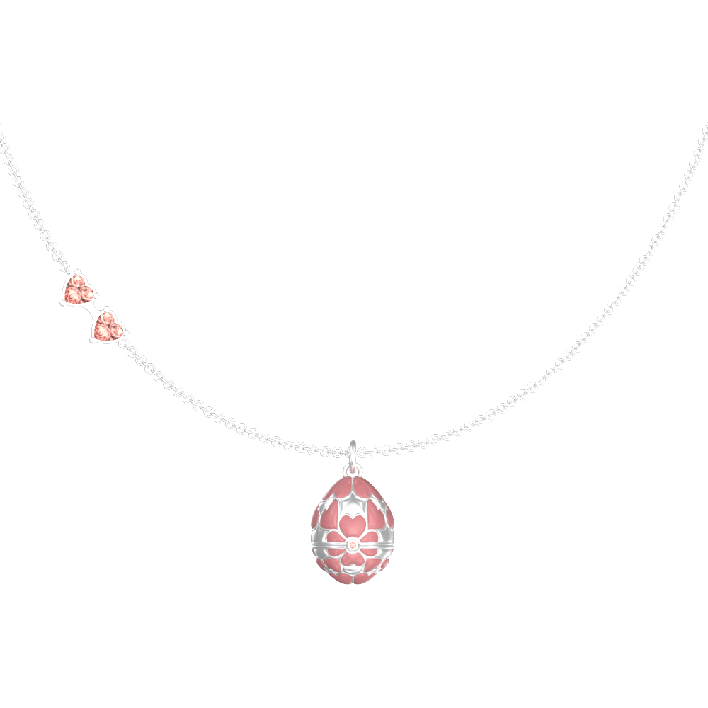 APES IN CAPSULE NECKLACE PINK SOLID PINK SAPPHIRE