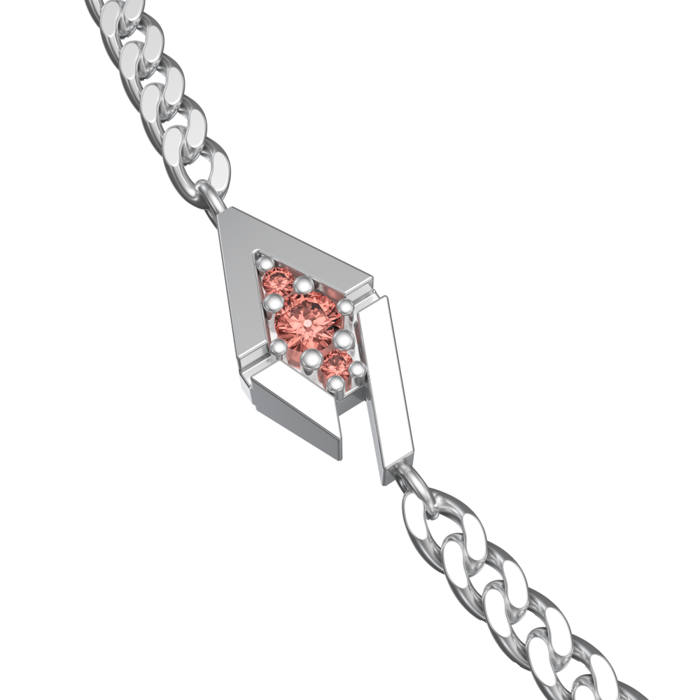 APES IN LOVE NECKLACE ICONIC PINK SAPPHIRE