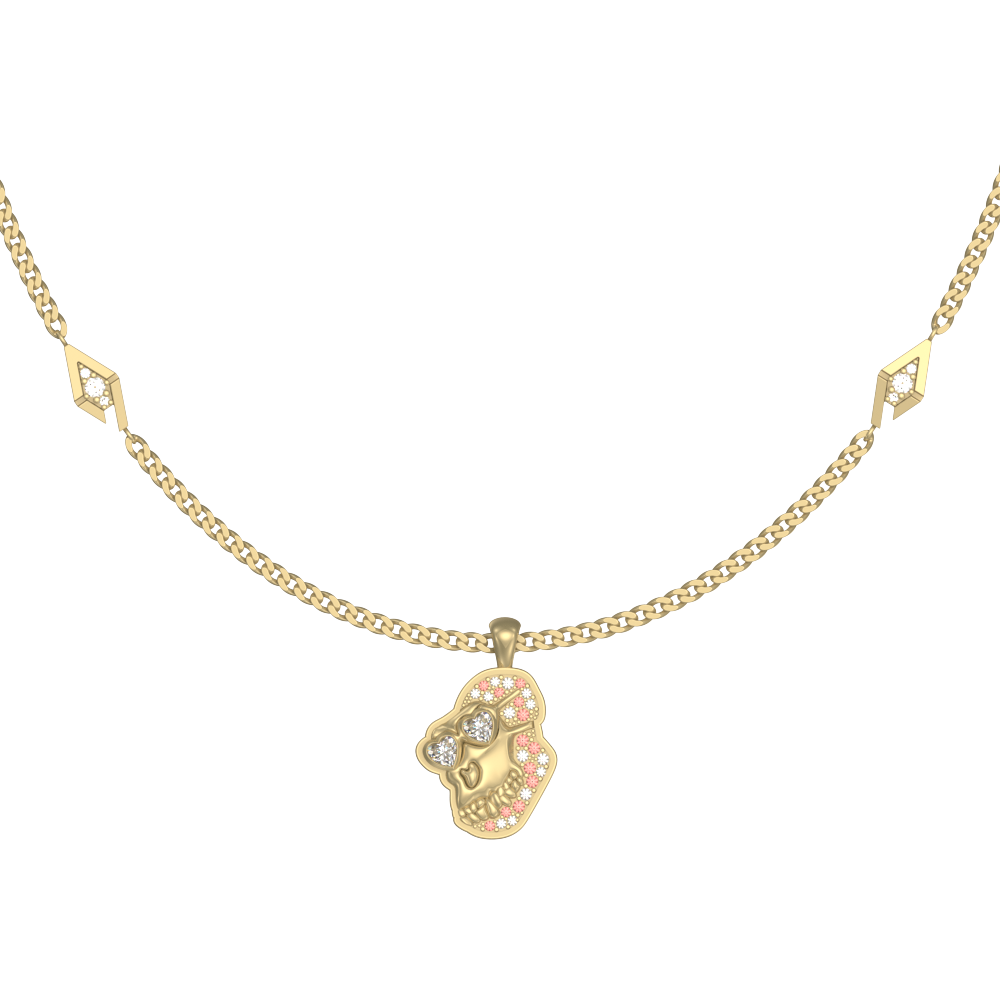 APES IN LOVE NECKLACE LUX