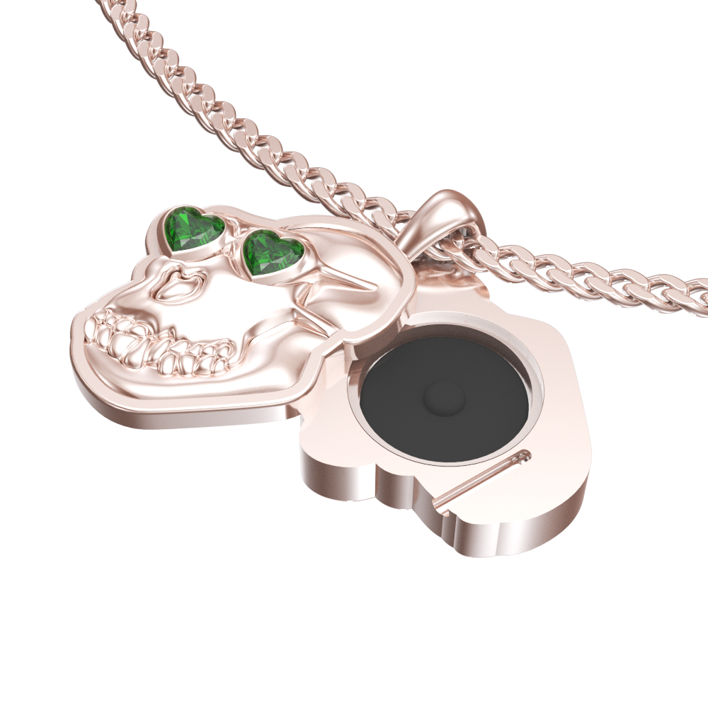 APES IN LOVE NECKLACE ICONIC EMERALD
