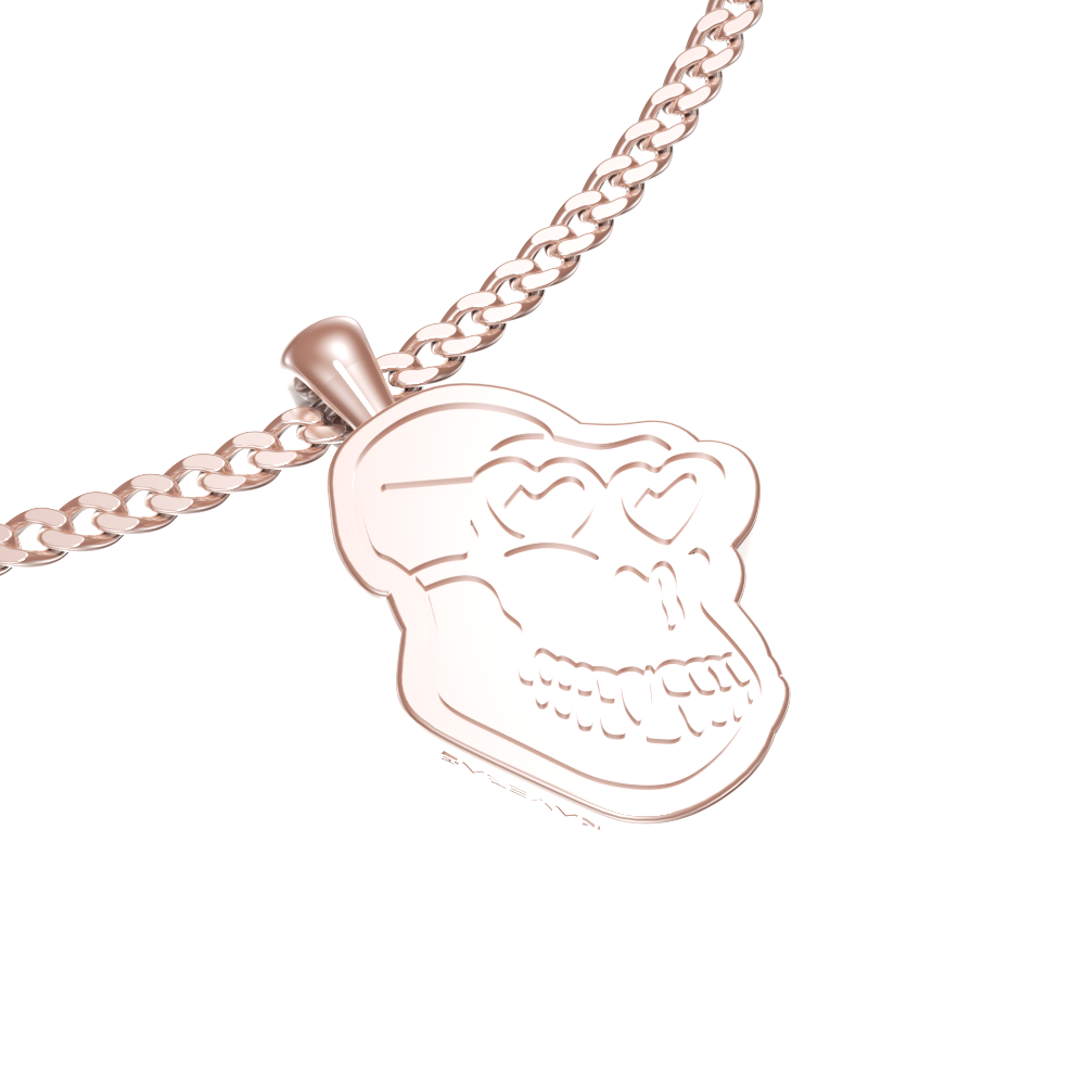 APES IN LOVE NECKLACE ICONIC PAVE