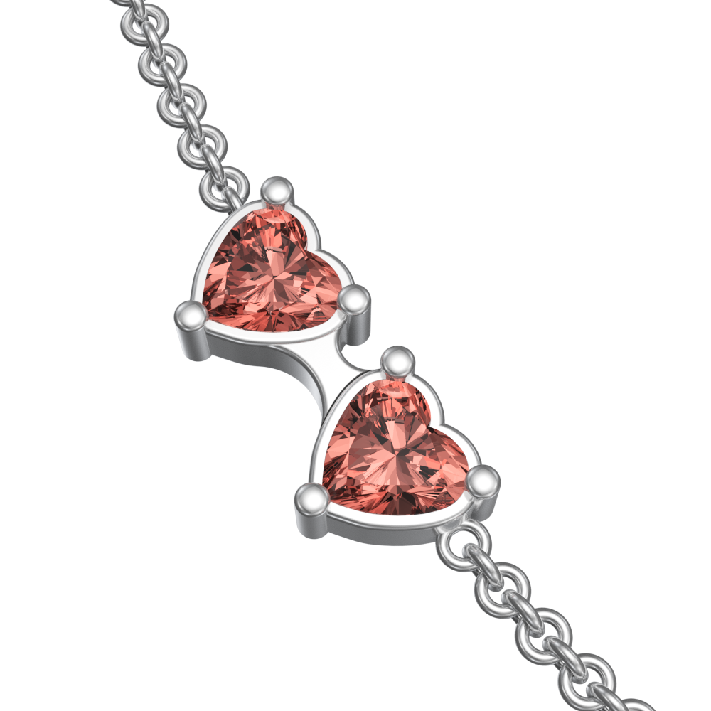 APES IN CAPSULE NECKLACE PINK PINK SAPPHIRE
