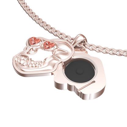 APES IN LOVE NECKLACE ICONIC PINK SAPPHIRE