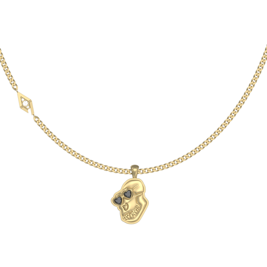 APES IN LOVE NECKLACE ICONIC BLACK DIAMONDS