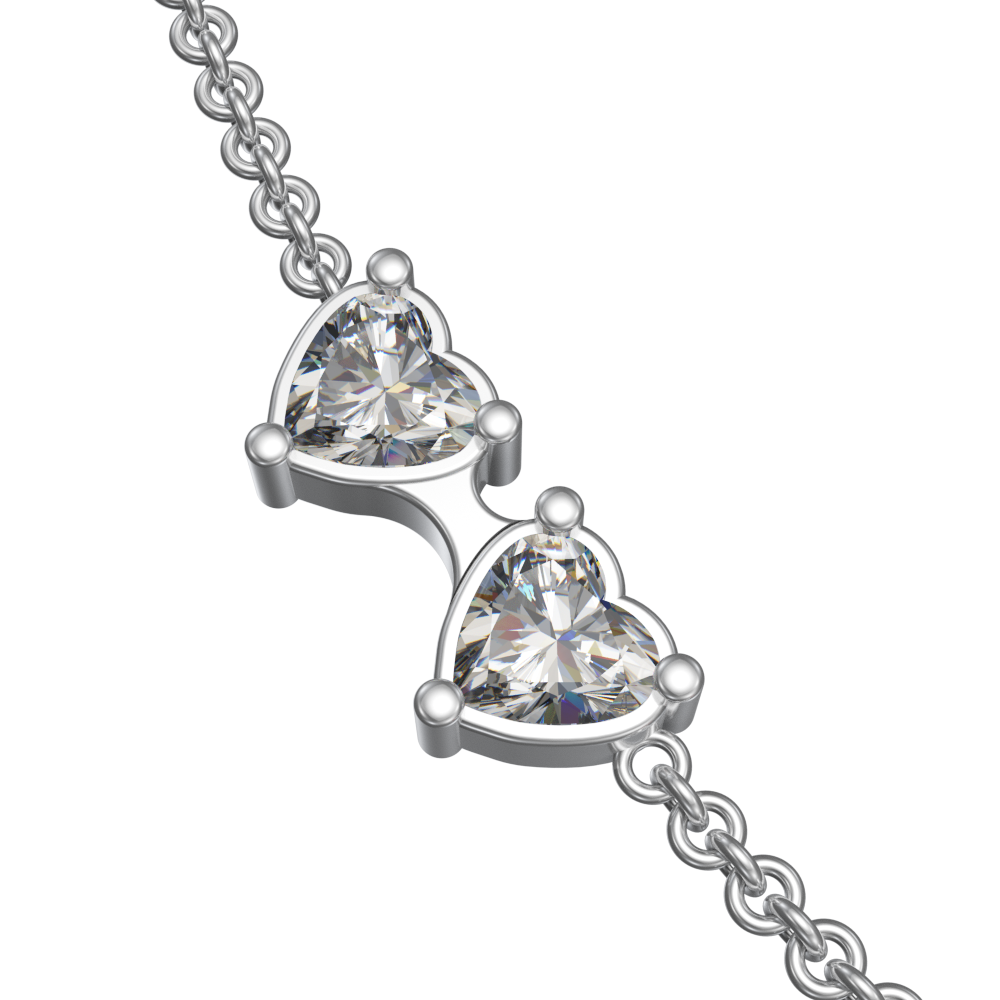 APES IN CAPSULE NECKLACE WHITE DIAMOND PAVE