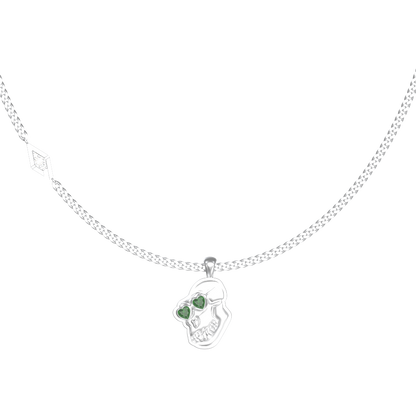 APES IN LOVE NECKLACE ICONIC EMERALD