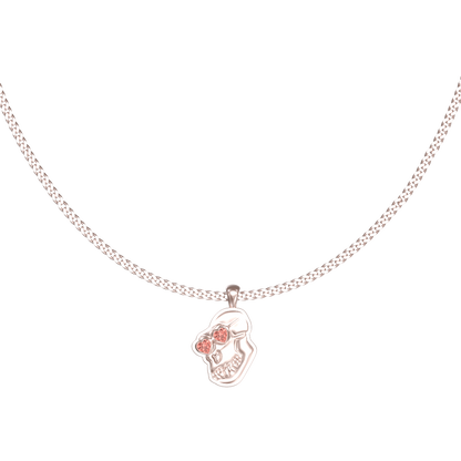 APES IN LOVE NECKLACE PINK SAPPHIRE