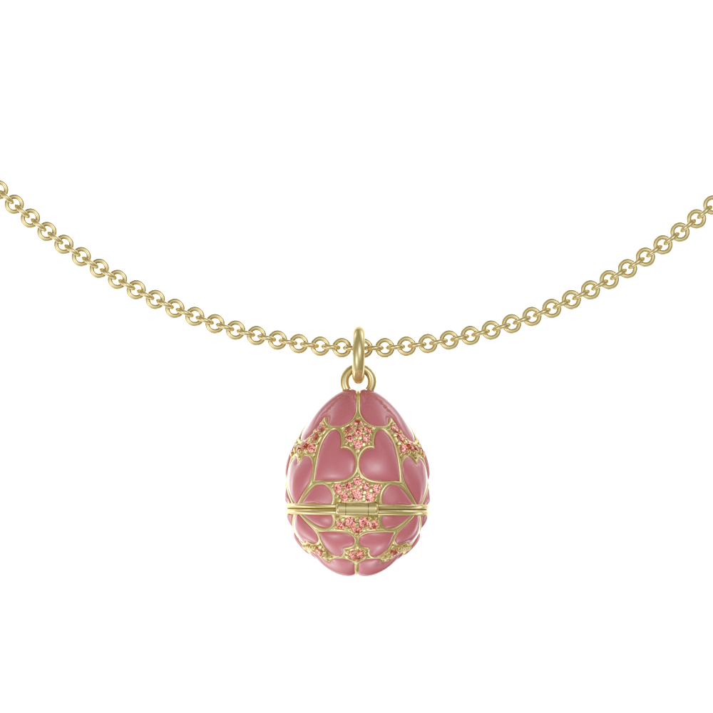 APES IN CAPSULE NECKLACE PINK PINK SAPPHIRE